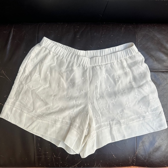 Anthropologie Elevenses White Costa Maya Shorts Size Medium NWT - Picture 3 of 14